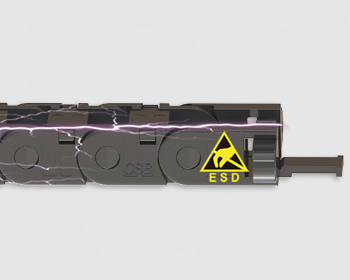 C31E.10抗静电微型可打开电缆拖链