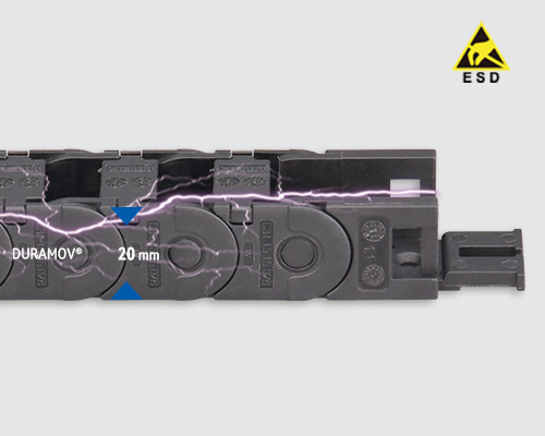 C31E.20抗静电微型可打开电缆拖链
